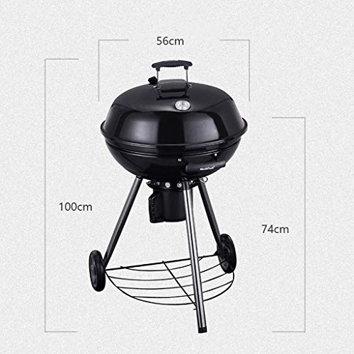WFFF Barbacoa, Barbacoa Circular de carbón Barbacoa Barbacoa Patio Villa Exterior para más de 5 Personas
