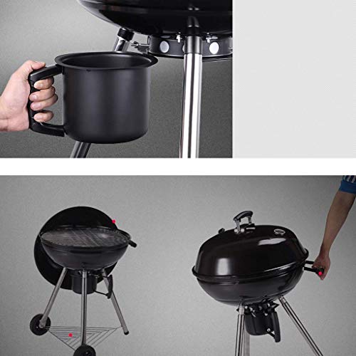 WFFF Barbacoa, Barbacoa Circular de carbón Barbacoa Barbacoa Patio Villa Exterior para más de 5 Personas