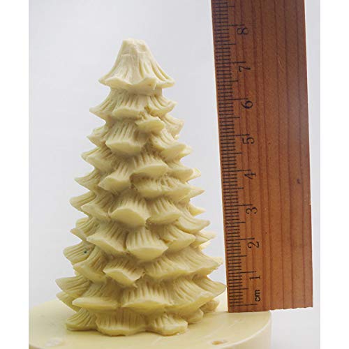 Wicemoon Molde de Silicona para árbol de Navidad, Molde de Vela, Fondant para decoración de Tartas 8cm