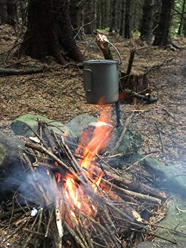 Wild Camping International Titanium - Olla colgante (750 ml)
