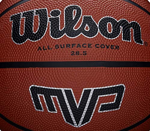 Wilson WTB1417XB06 Pelota de Baloncesto MVP Caucho Interior y Exterior, Mujer, Naranja, 6