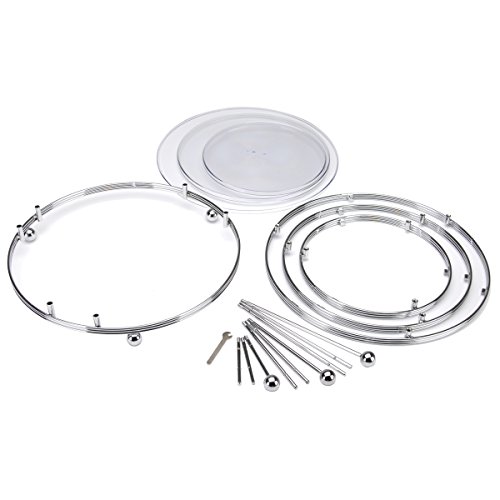 Wilton 307-859 Soporte para Tartas de 3 Alturas, Cromo, Centimeters