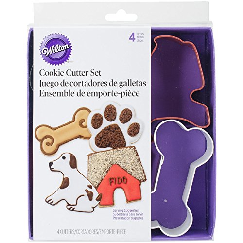 Wilton Set de 4 cortadores de Galletas con diseño de Mascotas