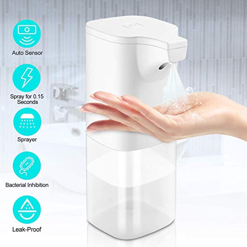 Wimaha Pulverizador de Alcohol Pulverizador automático de desinfección por inducción Dispensador de Spray de Niebla sin Contacto automático para público y hogar 350ML