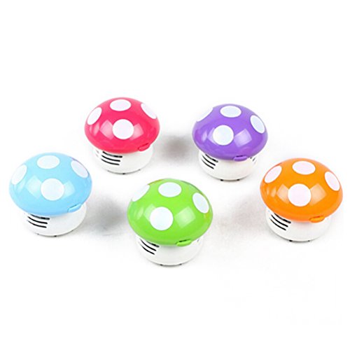 WINOMO Mini Aspirador de Polvo de Limpiador del Escritorio de Diseño de Estampado (Rojo)
