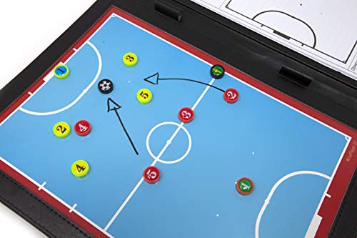 WISEPLAYERFC Carpeta Táctica para Entrenadores de Fútbol Sala con Bolsillo