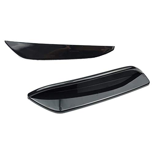 without brand HWW-QICDNB, Cubierta de la lámpara par Brillante Frente Negro Parachoques Niebla Canards Lateral Fender Recorte Etiqueta en Forma for el Mercedes Benz W177 A200 A250 A35 AMG 2019+