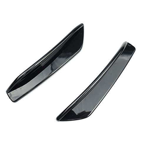 without brand HWW-QICDNB, Cubierta de la lámpara par Brillante Frente Negro Parachoques Niebla Canards Lateral Fender Recorte Etiqueta en Forma for el Mercedes Benz W177 A200 A250 A35 AMG 2019+