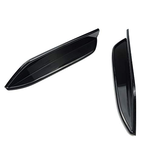 without brand HWW-QICDNB, Cubierta de la lámpara par Brillante Frente Negro Parachoques Niebla Canards Lateral Fender Recorte Etiqueta en Forma for el Mercedes Benz W177 A200 A250 A35 AMG 2019+