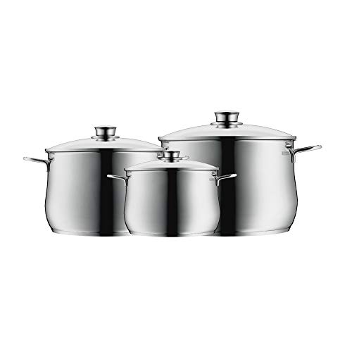 WMF 07.3003.6040 Diadem Plus-Batería de Cocina (3 Piezas), Acero Inoxidable, 3 Piece (Reacondicionado)