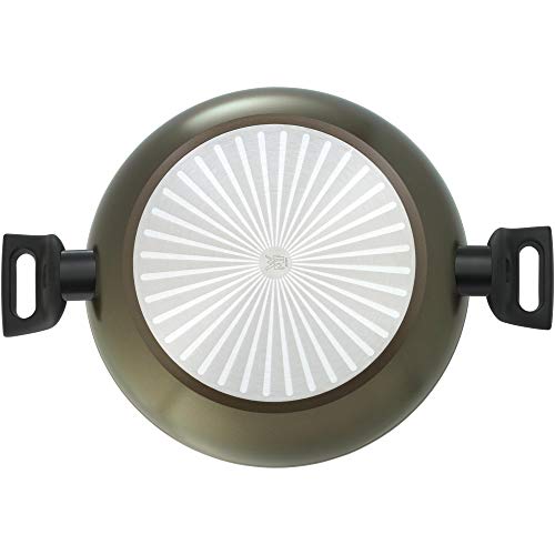 WMF 545384021 Permadur Element Paellera Aluminio, Antiadherente, Apto para Todo Tipo de Cocinas Incluido Inducción, Exterior Resistente en Acero, 28 cm sin PFOA
