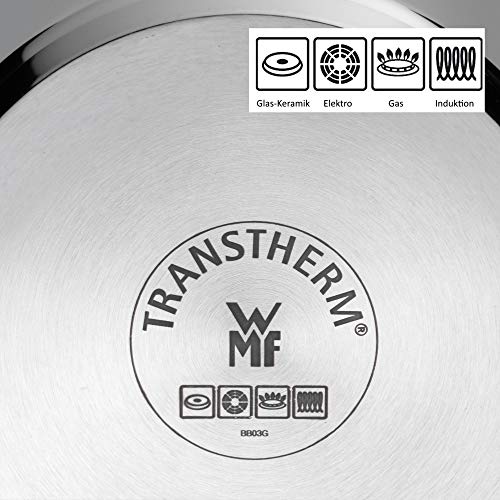 WMF Gourmet Plus-Batería de Cocina, Cromargan Acero Inoxidable, 5 Piezas, 3 olla pequeñas