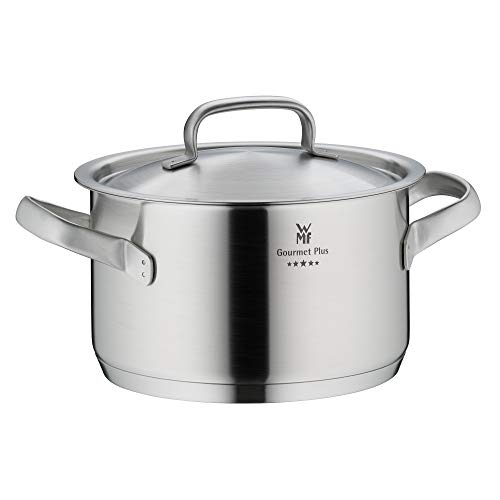 WMF Gourmet Plus-Batería de Cocina, Cromargan Acero Inoxidable, 5 Piezas, 3 olla pequeñas