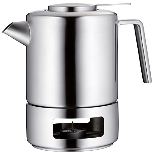 WMF Kult Juego de té con Calentador, Acero Inoxidable Mate