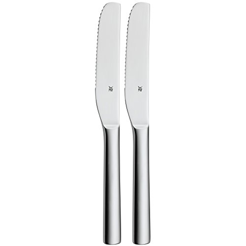 WMF Nuova Juego 2 Cuchillos para Desayuno, Acero Inoxidable Pulido