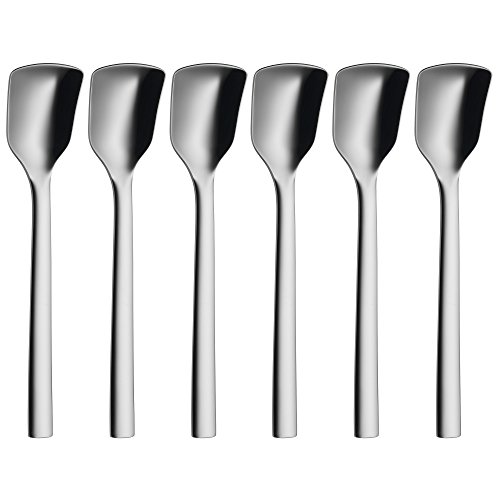 WMF Nuova Juego 6 cucharas para Helado, Acero Inoxidable Pulido