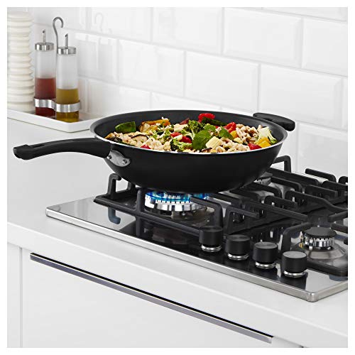 Wok Black - Wok (altura 12 cm, diámetro 33 cm), color negro