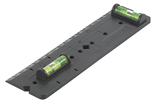Wolfcraft 4050000 - Plantilla para enchufes de muro hueco. 185 x 50 x 15 mm con nivel de burbuja