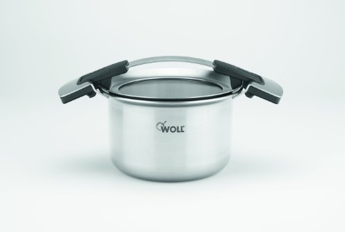 Woll Concept Pro - Cazuela (acero inoxidable, con tapa, 16 cm)