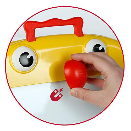 WOOMAX- Pizarra de madera 2 en 1 portátil (Colorbaby 46254)