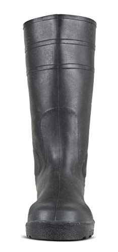 Work Team Bota pocera Verde, nitrilo y PVC, Puntera y Plantilla de Acero Hombre Verde 41