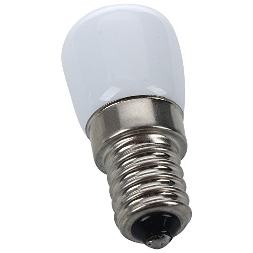 WOVELOT 1.5W Ses E14 2835 Smd Frigorífico Congelador Bombillas Led Lámpara Pigmeo 220V Color: Blanco Paquete: 1Pcs