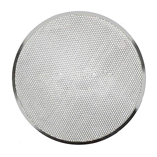 WOVELOT Profesional Bandeja De Horno para Pizza Redonda Red De Malla Antiadherente De Rejilla De Barbacoa (10 Pulgadas)