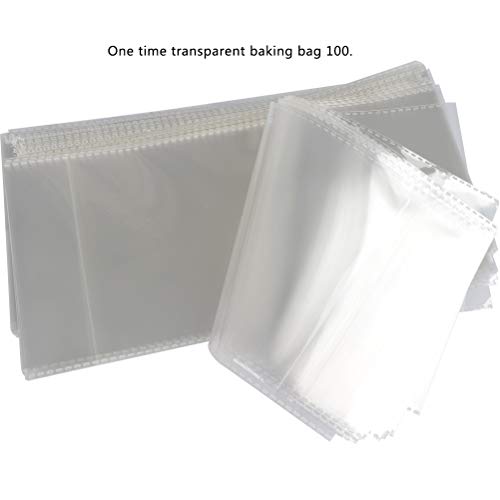 WOWOSS 100Pcs Bolsas de Celofán Transparentes Bolsas OPP Bolsas de Plástico de Caramelos para Galletas, Panadería, Dulces, Regalos (28 x 14 x 7.6 cm)