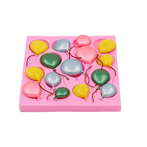 WQSD Globos Pastel de glucosa Moldes de Silicona Flexibles Hechos a Mano Artesanía de Chocolate Postres de Pasteles Moldes Decorativos Pasteles de Bricolaje Gadgets para Hornear