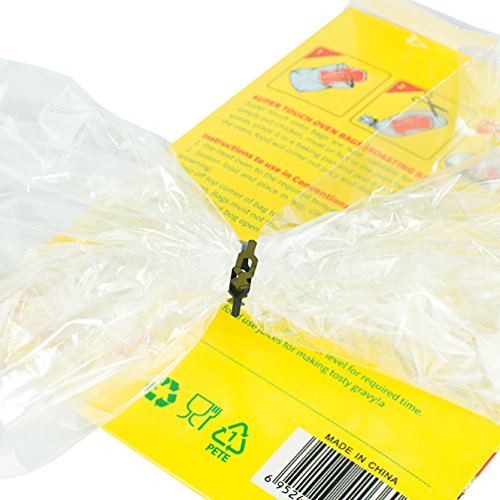 WRAPOK - Bolsas de cocina para horno de pollo para carne, aves, pescado, mariscos, verduras, tamaño mediano – 15 bolsas (35 x 45 cm)
