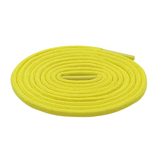 WTMLK Accesorio de zapato de 3 mm Cordón redondo fino encerado Hombres Mujeres Zapatilla de deporte 2020 Encaje 9 colores para adultos y niños sznurówki Drop Shipping, 1113 Amarillo, China