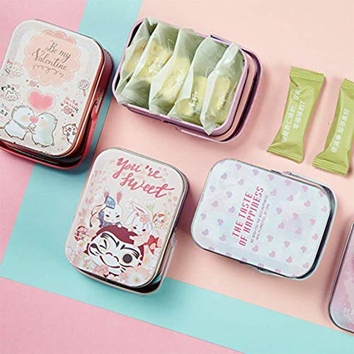 WTY Latas De Almacenamiento De La Torta Latas De Galletas Latas De Regalo De Galletas Decorativas Metalico Decorativo para Hold Cakes, Muffins Y Dulces,C