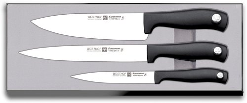 Wüsthof 9815 - Juego de Cuchillos, 20 cm, 12 cm, 18 cm, Color Plateado