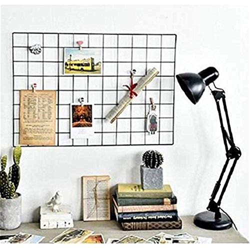 WUZILIN DIY Rejilla de Hierro/Multifunción Metal Mesh Pared Foto Pared/Decoración de la Pared/Rejilla Creativa (Negro, 65 * 45cm)