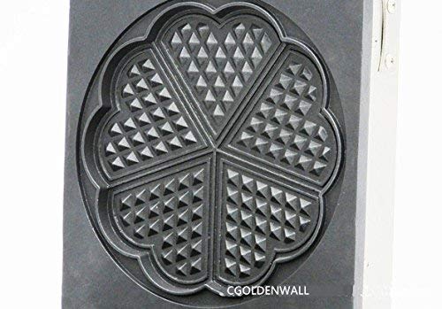 WYZXR NP-557 Máquina para Hacer gofres Comercial en Forma de corazón, Antiadherente, tostadora/panadería, máquina eléctrica para Hacer gofres Estufa de gofres belgas (220 V)