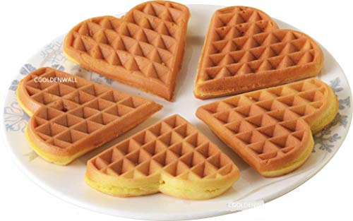 WYZXR NP-557 Máquina para Hacer gofres Comercial en Forma de corazón, Antiadherente, tostadora/panadería, máquina eléctrica para Hacer gofres Estufa de gofres belgas (220 V)