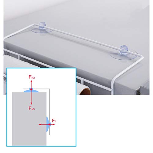 XCXDX Rejillas para Refrigerador Artículos para El Hogar De Pared Lateral Alacena De Cocina Estante De Almacenamiento De Especias Blanco Alambre De Metal