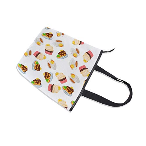 XiangHeFu Bolsos de mujer Tea Cake Bolso de hombro de lona de color naranja