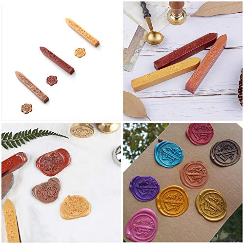 Xiangmall 15 Piezas de Barra de Cera de Sello kit Palo de Lacre para Envolver Carta de Franqueo Vintage Sello de Cera (3 Colores)