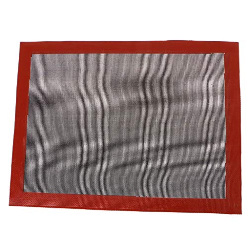 Xineker - Alfombrilla de cocción perforada de gel de sílice de malla antiadherente gridiron panadería, hojas de horno, para galletas, pan S
