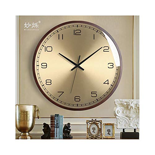 XMBT Reloj de Pared Exterior e Interior,Péndulo silencioso silencioso Decorativo Reloj de Pared Reloj de Pared Moderno diseño Decorativo Reloj de Pared，Size:14inch