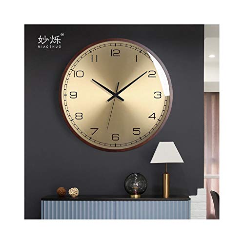 XMBT Reloj de Pared Exterior e Interior,Péndulo silencioso silencioso Decorativo Reloj de Pared Reloj de Pared Moderno diseño Decorativo Reloj de Pared，Size:14inch