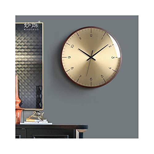 XMBT Reloj de Pared Exterior e Interior,Péndulo silencioso silencioso Decorativo Reloj de Pared Reloj de Pared Moderno diseño Decorativo Reloj de Pared，Size:14inch