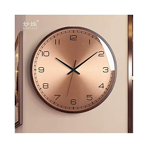 XMBT Reloj de Pared Exterior e Interior,Péndulo silencioso silencioso Decorativo Reloj de Pared Reloj de Pared Moderno diseño Decorativo Reloj de Pared，Size:14inch