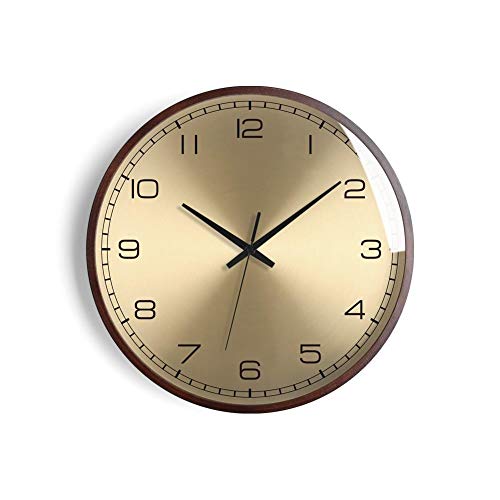 XMBT Reloj de Pared Exterior e Interior,Péndulo silencioso silencioso Decorativo Reloj de Pared Reloj de Pared Moderno diseño Decorativo Reloj de Pared，Size:14inch