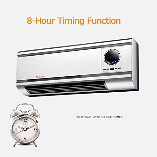 XN Cortina De Aire Eléctrica De 2kW para Calentador/Ventilador De Puerta con Termostato, Pantalla LED, Temporizador Y Control Remoto