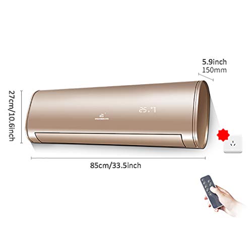 XN Ventilador Montado En La Pared, Cortina De Aire Eléctrica De 2kW para Calentador De Puerta/Ventilador con Termostato, Pantalla LED, Temporizador Y Control Remoto - 220V