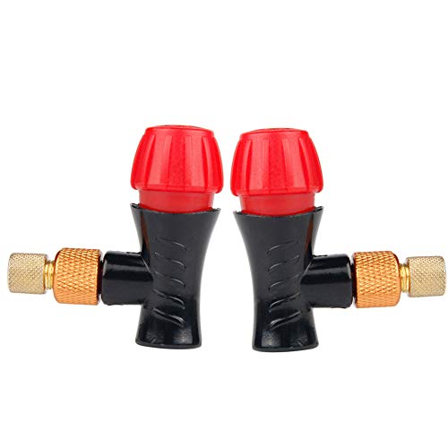 xuew Bicicletas neumático del neumático de la Bici Adaptador Bomba Cabeza Presta válvula Schrader Compatible para Bicicletas de Carretera de montaña Baloncesto Fútbol