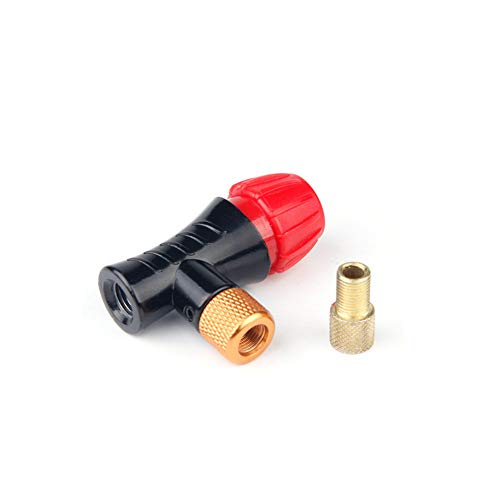 xuew Bicicletas neumático del neumático de la Bici Adaptador Bomba Cabeza Presta válvula Schrader Compatible para Bicicletas de Carretera de montaña Baloncesto Fútbol
