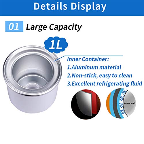 xxz Máquina automática para Hacer Helados, Máquina para Hacer Helados DIY, Máquina para Hacer Hielo en la máquina de Afeitar eléctrica para Hielo, Limpieza rápida y fácil, para el hogar, niños, 220V